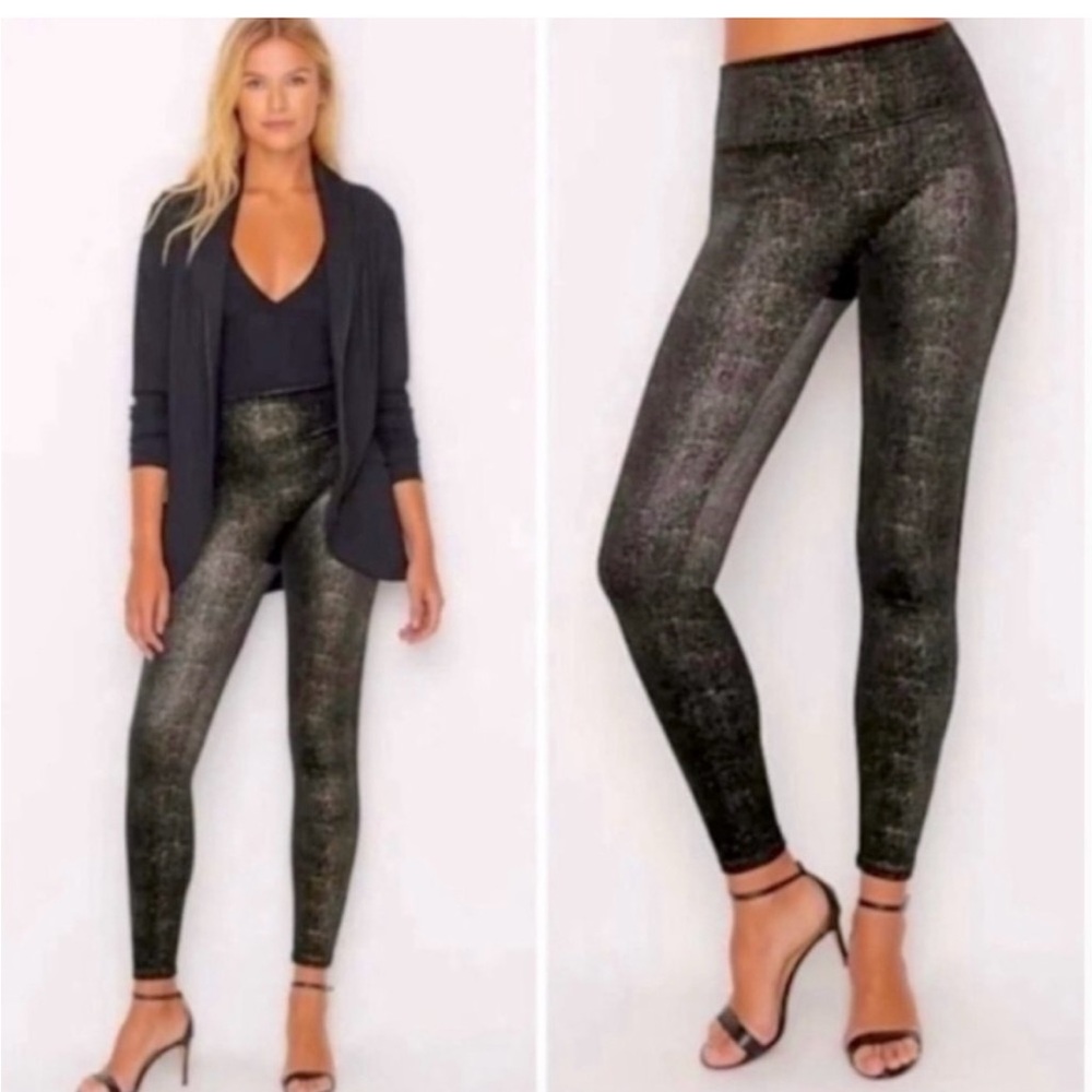Spanx glitter velvet leggings